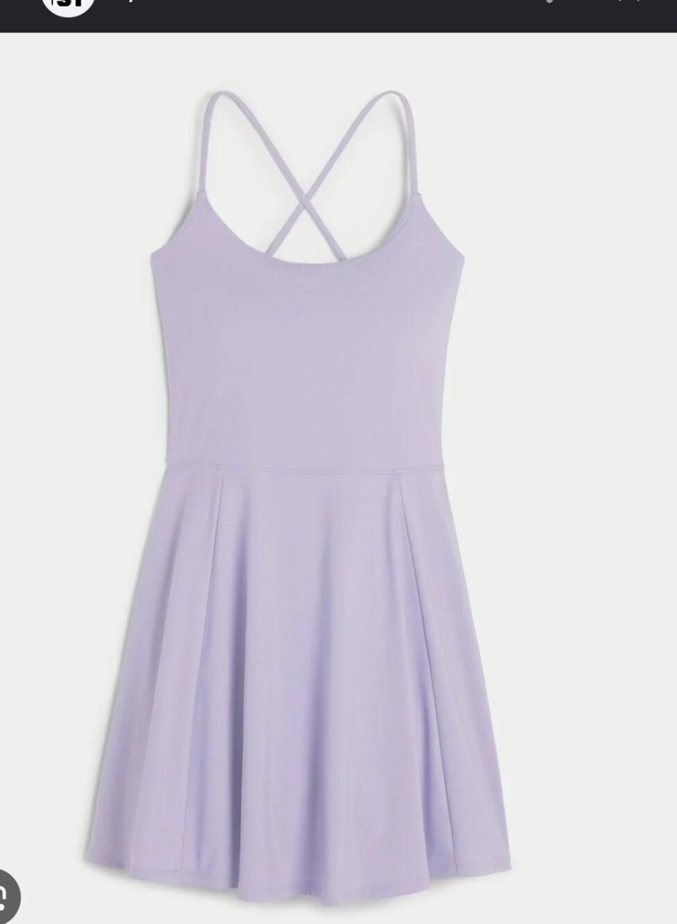 Holister Gilly Hicks Energize Active Lavender Strapy Dress Women Xs - Picture 3 of 6